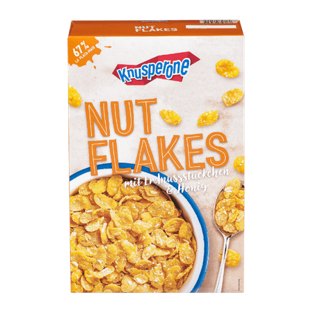 Knusperone Nut Flakes Płatki Śniadaniowe 750 g