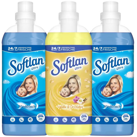 Softlan Windfrish 3 D Płyn do Płukania 45 prań