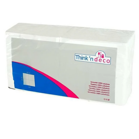 Serwetki Białe 33x33, 2 Warstwy, 250 sztuk