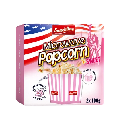 Snackline Popcorn Micro Słodki 200 g