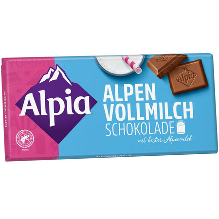 Alpia Czekolada Mleczna Alpejska 100 g