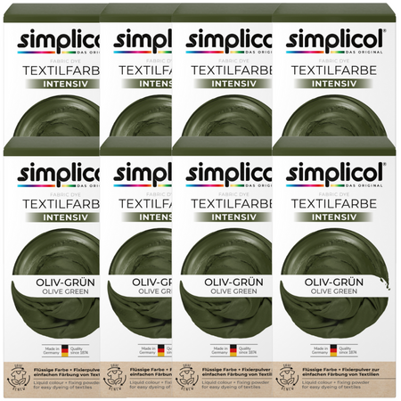 Simplicol Intensiv Barwnik do Tkanin Oliv-Grun Oliwkowa Zieleń 8 sztuk