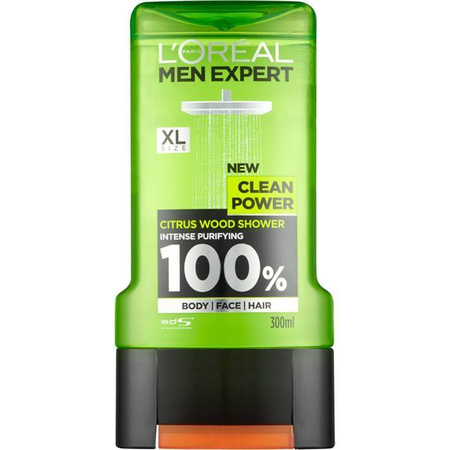 L'Oréal Men Expert Clean Power Żel pod Prysznic 300 ml