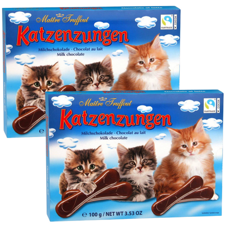 MaitreTruffout Kocie Języczki Czekoladki Mleczne 100 g