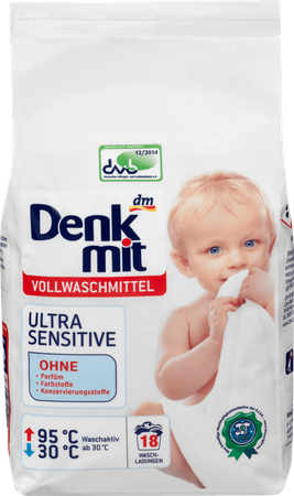 Denkmit Ultra Sensitive proszek dla dzieci o wysokiej wrażliwości na detergenty