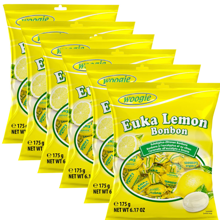 Woogie Cukierki Eukaliptusowo-Cytrynowe 175 g
