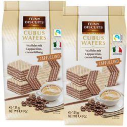 Feiny Biscuits Cubus Wafle z Kremem Cappuccino 2x125 g