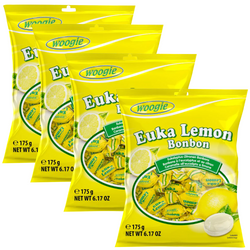 Woogie Cukierki Eukaliptusowo-Cytrynowe 4x175g
