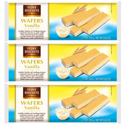 Feiny Biscuits Wafle Waniliowe 3x250 g