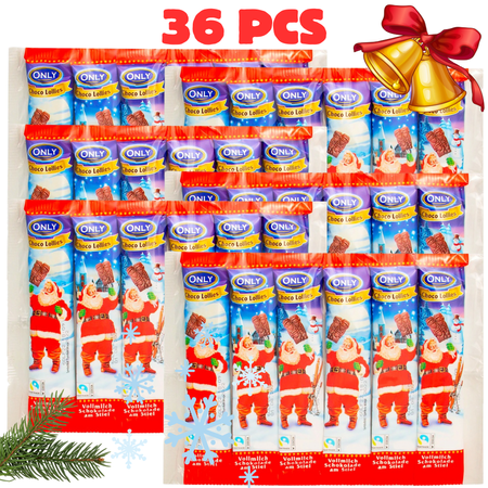 Only Lizaki Czekoladowe Świąteczne Bożonarodzeniowe 6 x 6x13 g