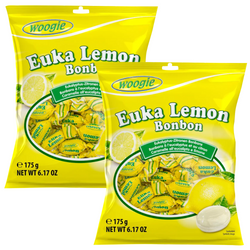 Woogie Cukierki Eukaliptusowo-Cytrynowe 2x175g