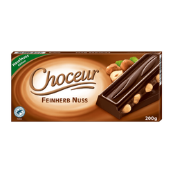 Choceur Feinherb Nuss - Czekolada Gorzka z Orzechami 200 g