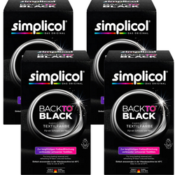 Simplicol Back to Black Barwnik do Tkanin 4 x 400 g