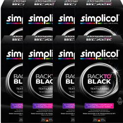 Simplicol Back to Black Barwnik do Tkanin 6 x 400 g