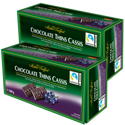 MaitreTruffout Talarki Czekoladowe z Kremem z Czarnej Porzeczki 200 g