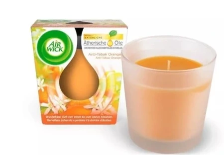 Air Wick Anti-Tabak Orange Świeca Zapachowa 105 g