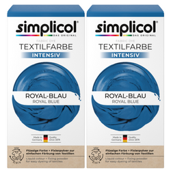 Simplicol Intensiv Barwnik do Tkanin Royal-Blau Błękit Królewski 2 sztuki
