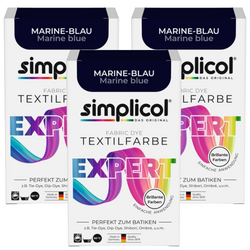 Simplicol Expert Barwnik do Tkanin Marine-Blau 3x150 g