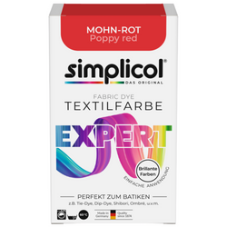 Simplicol Expert Barwnik do Tkanin Mohn-Rot Makowa Czerwień 150 g