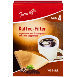 Jeden Tag Filtry do Kawy Rozmiar 4 100 szt.