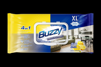 Buzzy Uniwersalne Chusteczki Nawilżone do Czyszczenia 50 szt.