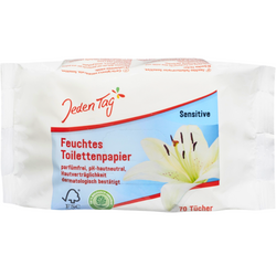 Jeden Tag Nawilżony Papier Toaletowy Sensitiv 70 szt.