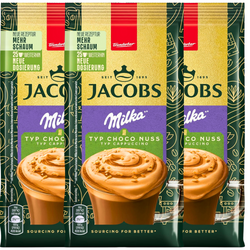Jacobs Cappuccino Choco Nuss Orzechowe z Czekoladą Milka 3x400 g