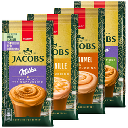 Jacobs Cappuccino Choco, Caramel, Nuss, Vanille 4 sztuki