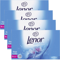 Lenor Aprilfrisch Chusteczki Zapachowe do Suszarek 4x34 szt.