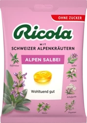 Ricola Alpen-Salbei Cukierki bez Cukru 75 g