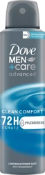 Dove Men+Care Advanced Clean Comfort Anti-Transpirant Spray 150 ml