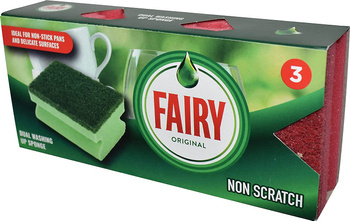 Fairy Originals Non Scratch Gąbki do Naczyń 3 szt.