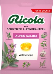 Ricola Alpen-Salbei Cukierki bez Cukru 75 g