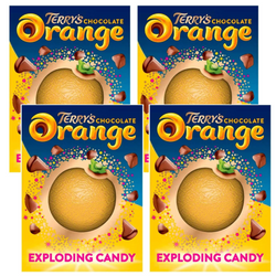 Terry's Chocolate Orange Exploding Candy 147g x4