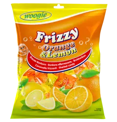 Woogie Frizzy Orange & Lemon Cukierki Musujące 170 g