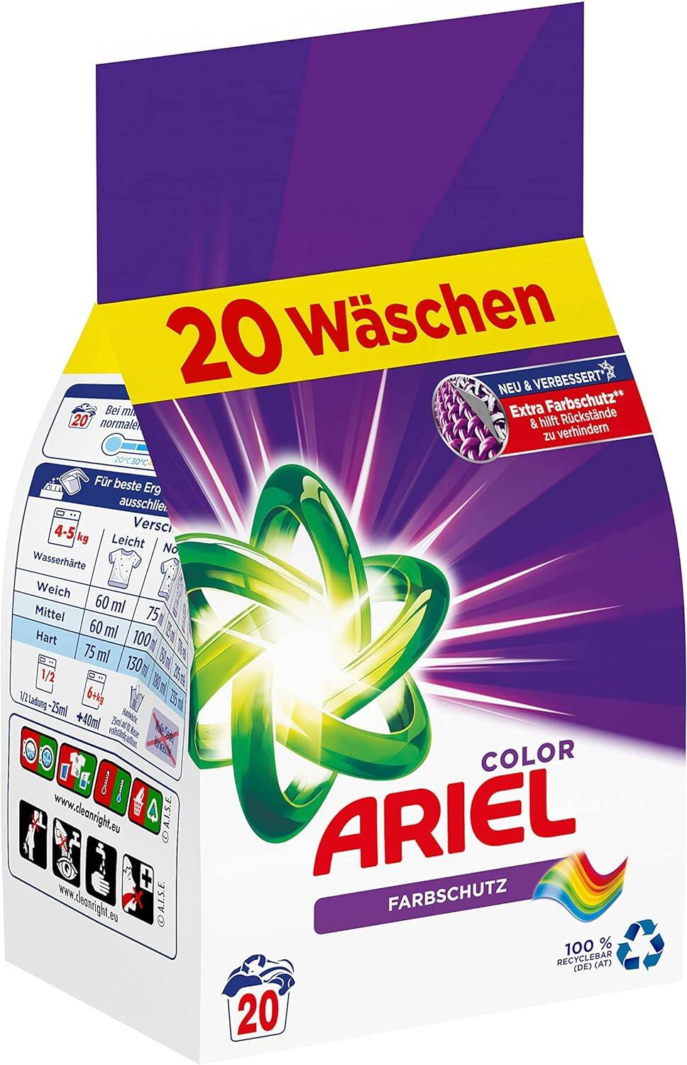 Ariel Color Proszek do Prania 20 prań DE | Pranie i prasowanie ...