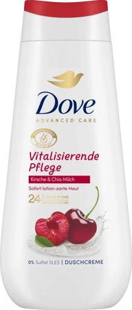 Dove Advanced Care Vitalisierende Pflege Kirsche & Chia Milch Żel pod Prysznic 225 ml