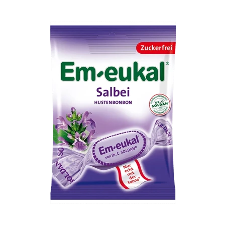 Em-eukal Salbeli Cukierki bez Cukru 75 g 