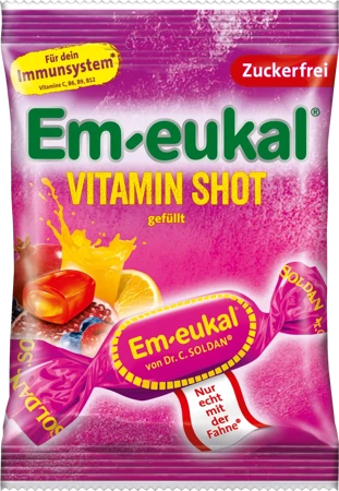 Em-eukal Vitamin Shot Cukierki bez Cukru 75 g