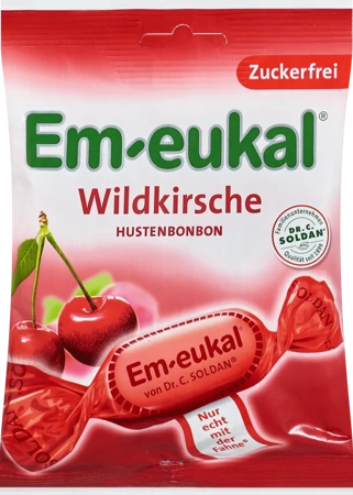 Em-eukal Wildkirsche Cukierki bez Cukru 75 g