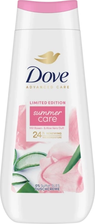 Dove Summer Care mit Rosen- & Aloe Vera Żel pod Prysznic 225 ml