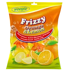 Woogie Frizzy Orange & Lemon Cukierki Musujące 170 g