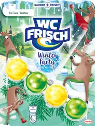 WC Frisch Winter Party Tanz-Rentiere Zawieszka WC 50 g DE