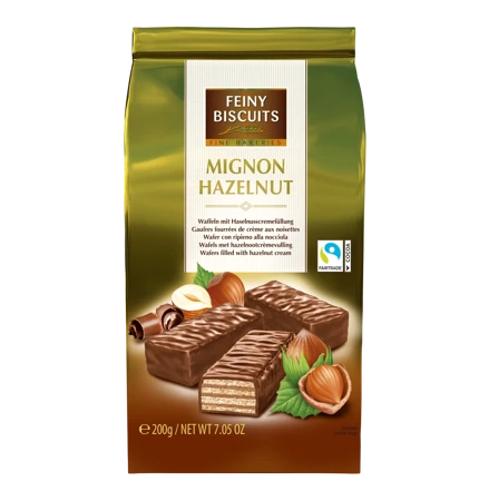 Feiny Biscuits  Wafelki Orzechowe w Czekoladzie 200 g