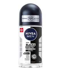 Nivea Men Black&White Invisible Original Antyperspirant Roll-On 50 ml