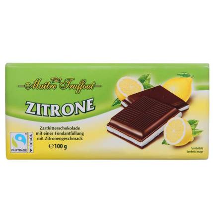 Maitre Truffout Czekolada Nadziewana Cytrynowa 100 g